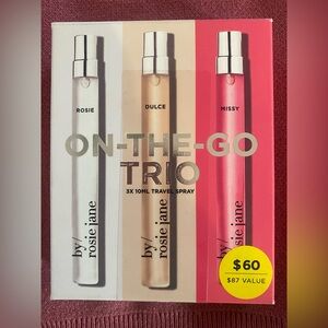 NEW By Rosie Jane 3 pc Travel Perfume EDP Trio - Rosie Dulce & Missy 0.33oz